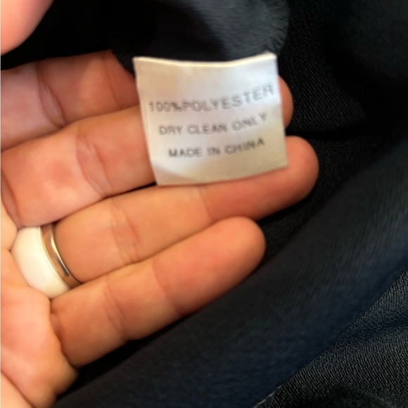 Hazel Womens Navy Polyester Romper Lace Detailed Exposed Zipper Pockets Sz. Med - Picture 6 of 6